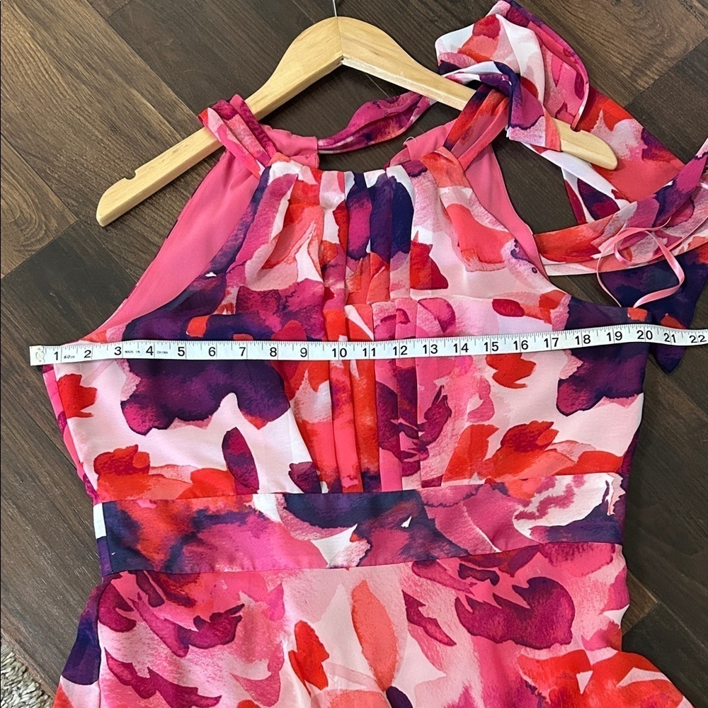 Eliza J Vibrant Pink and Purple Maxi Dress - Picture 11 of 16